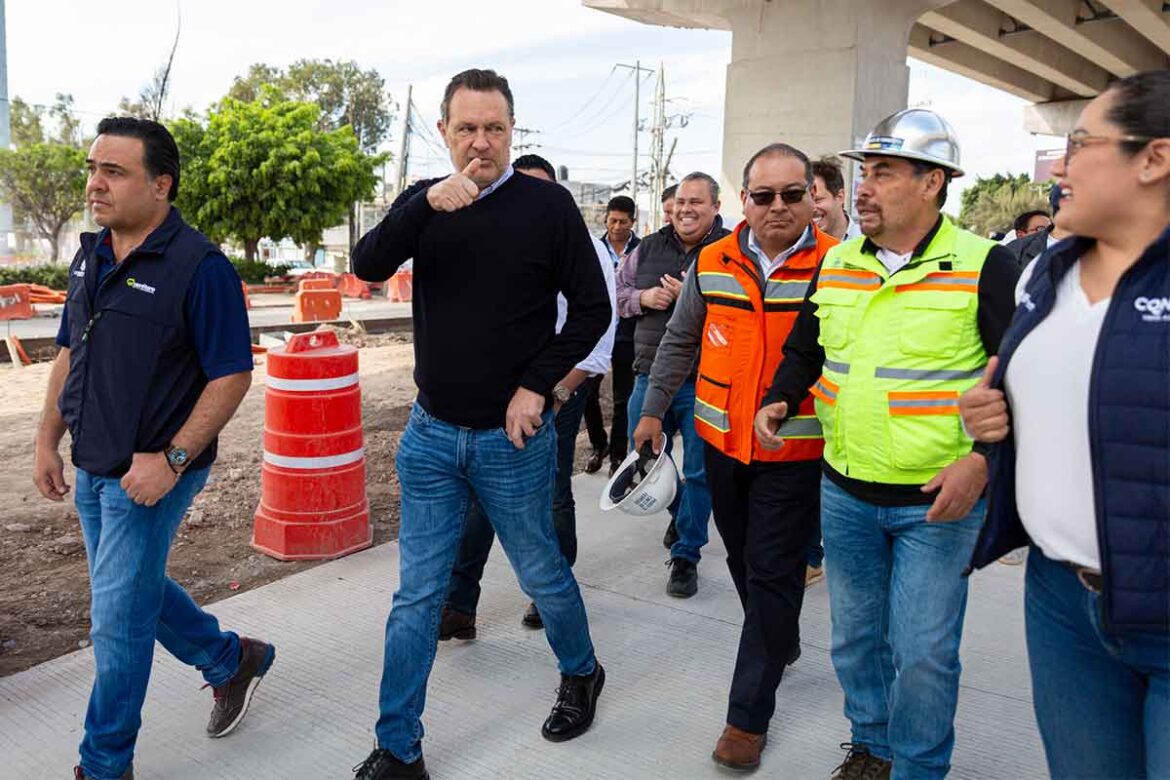 Supervisa Mauricio Kuri la obra Paseo 5 de Febrero