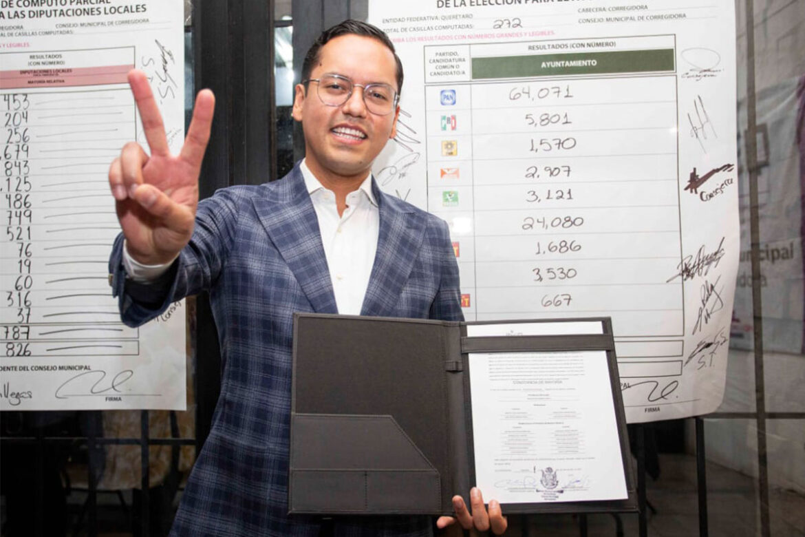 Recibe Chepe Guerrero constancia de mayoría por el IEEQ