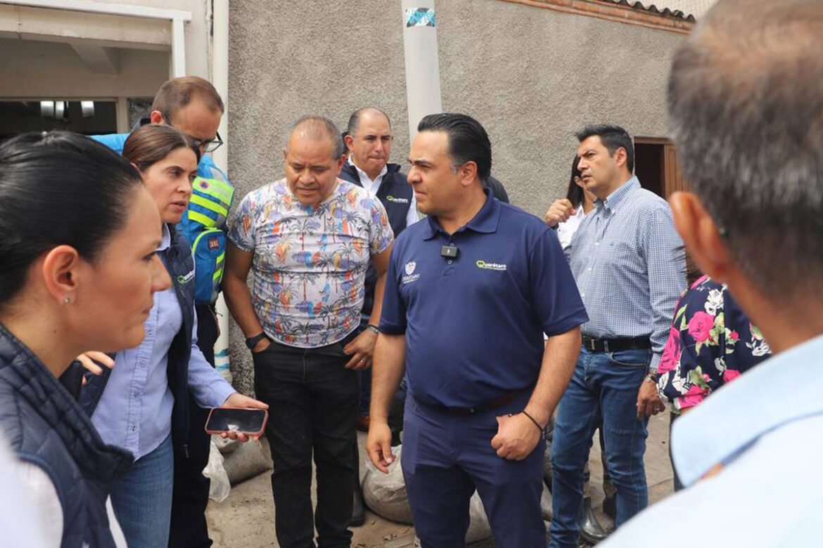 Supervisa Luis Nava trabajos de atención tras lluvias