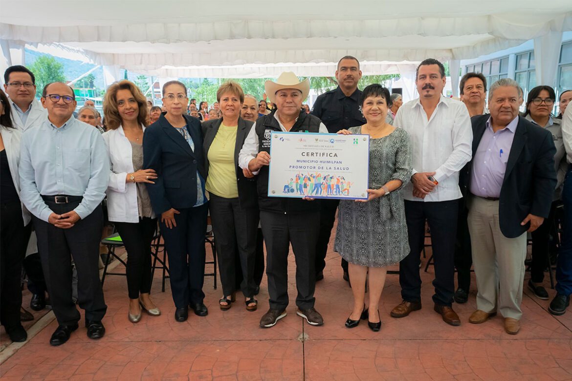 Huimilpan recibe certificación como Promotor de la Salud
