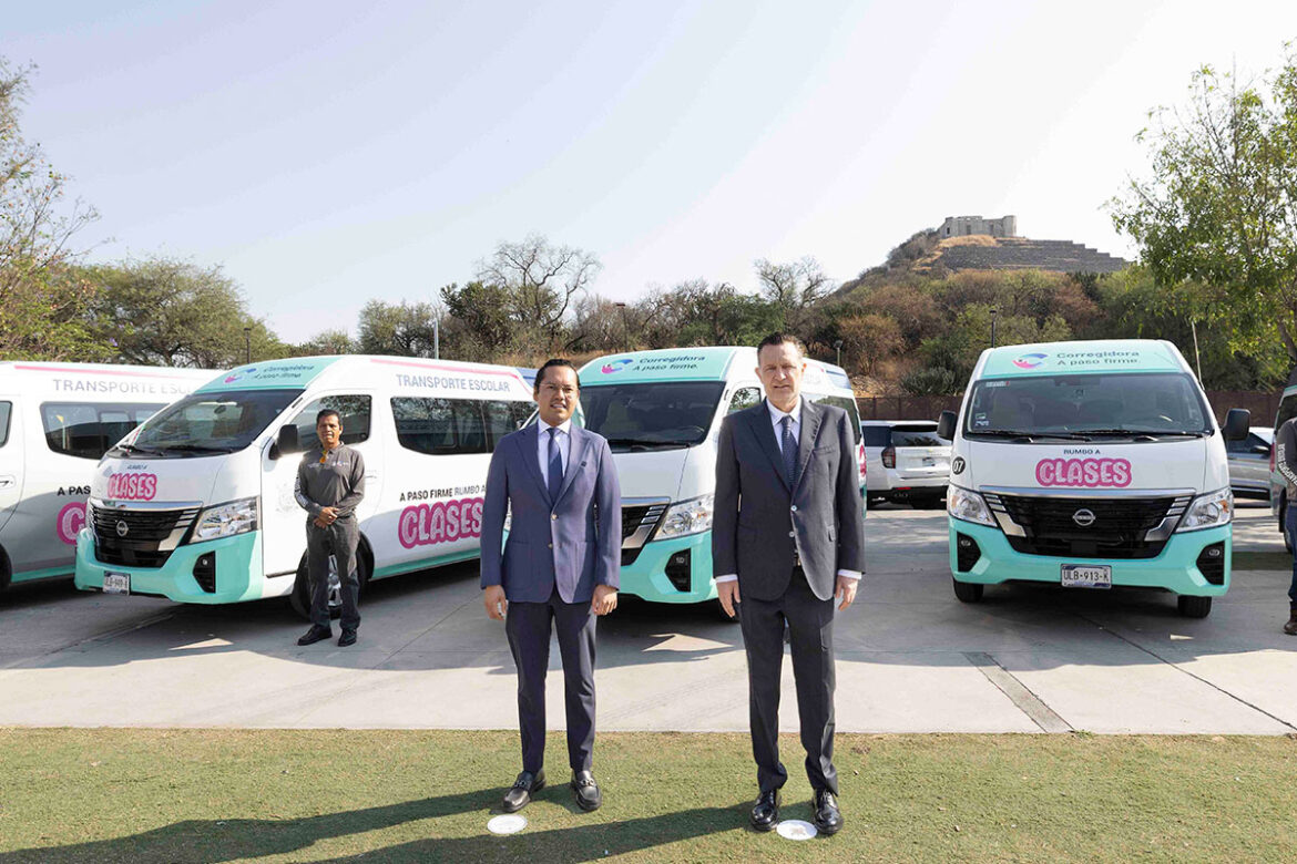 En Corregidora, presentan nuevo transporte escolar
