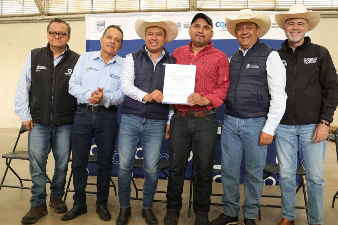 En Huimilpan, entregan alimento concentrado para ganado