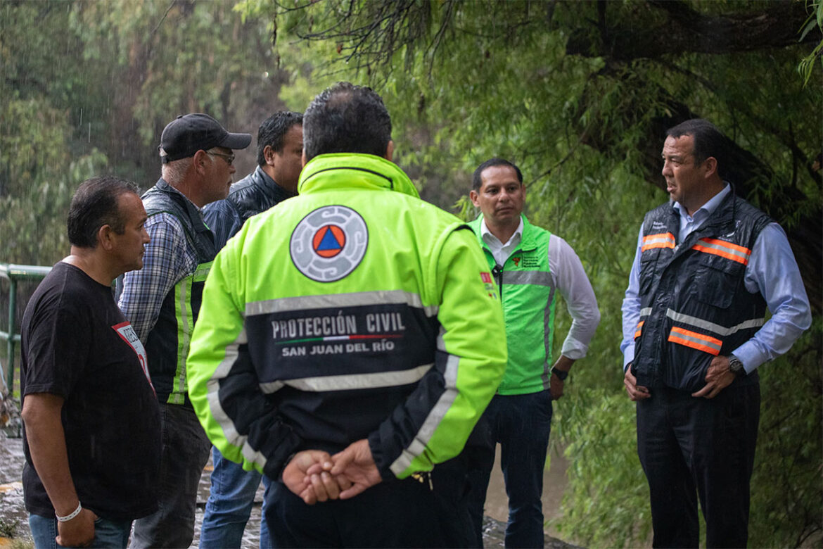 En San Juan del Río, continúa monitoreo por lluvias