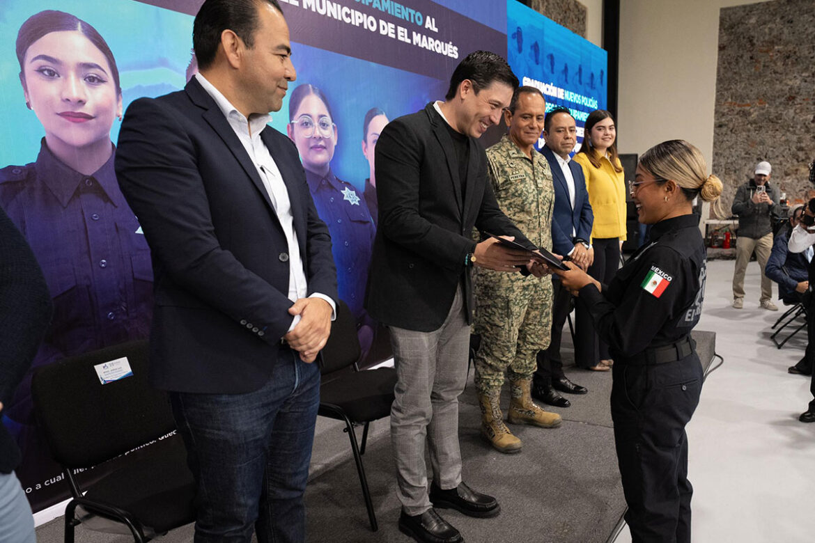 'Más policías y mejor equipo para la seguridad de El Marqués'
