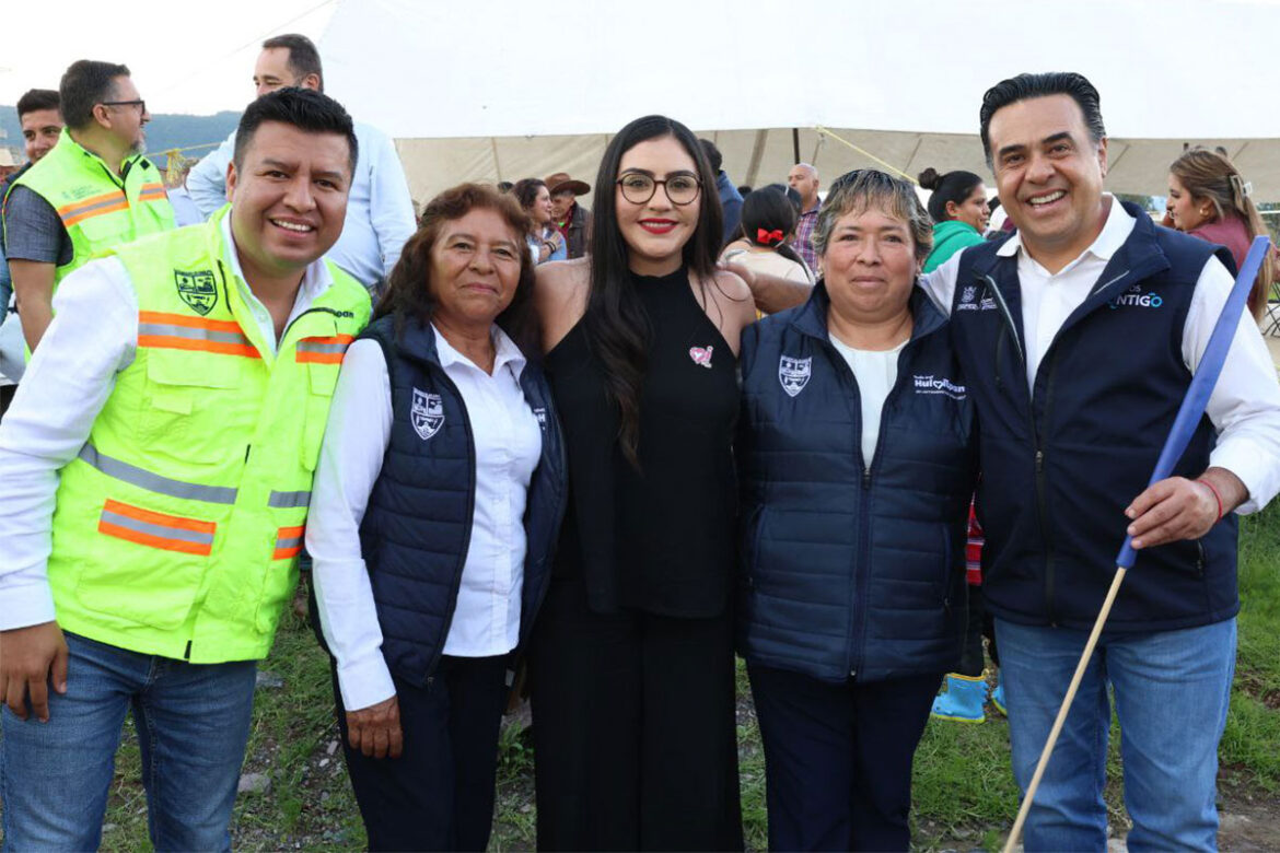 Arranca obra de urbanización en La Ceja, Huimilpan