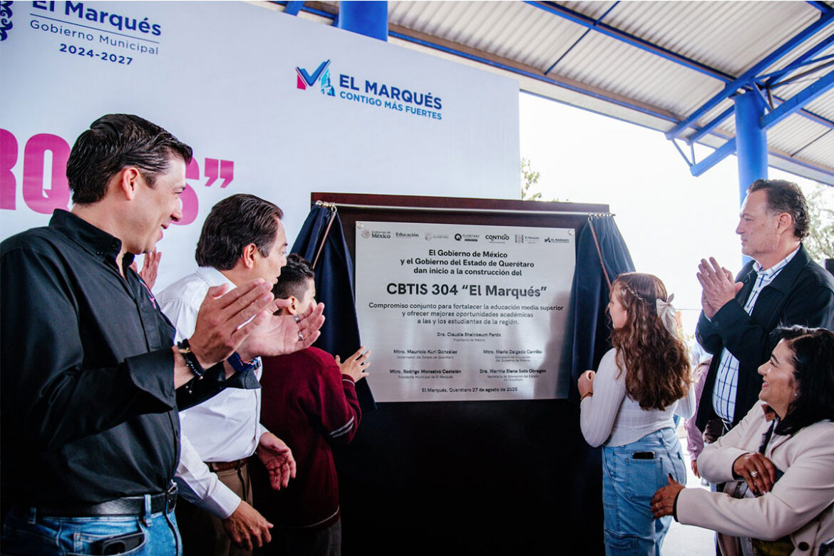 Inicia construcción de CBTIS 304 en Los Héroes, El Marqués