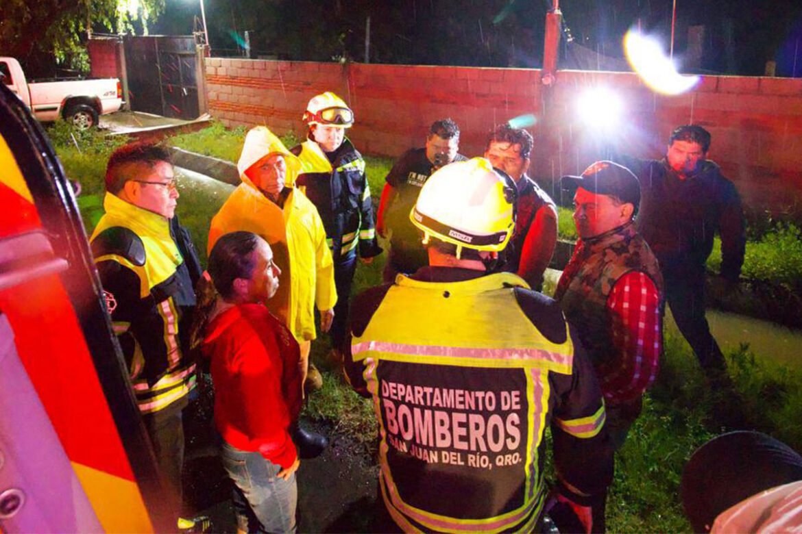 Lluvias dejan afectaciones en San Juan del Río