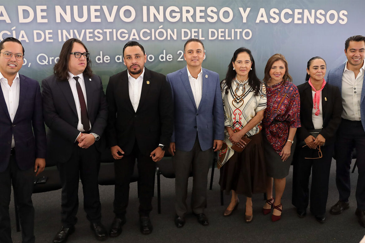 Realizan toma de protesta de la Policía de Investigación del Delito