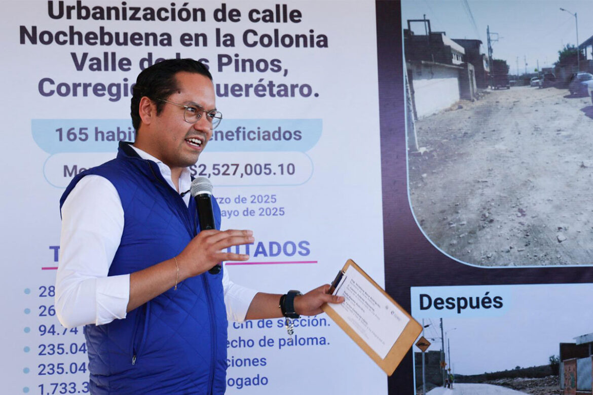 Chepe Guerrero inaugura urbanización en Corregidora